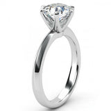 1ct Round Cut VVS1D Diamond Classic Solitaire Engagement Ring 14k Gold Finish