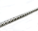 20Ct Round Brilliant Sparkle Diamond Gatsby Tennis Bracelet 14K White Gold Over