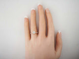 2ct Round Diamond Engagement Ring Accent Hidden Halo Solitaire 14k RoseGold Over