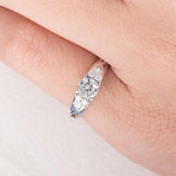 1.2ct Round Cut Diamond Engagement Ring 14k White Gold Finish Infinity Solitaire