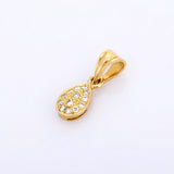 1ct Diamond Pendant Round Cut Brilliant Cluster 14k Yellow Gold Finish NO CHAIN