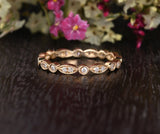 0.3ct Round Cut Moissanite Full Eternity Wedding Band 14k Yellow Gold Plated