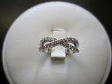 3Ct Round Cut VVS1/D Diamond Infinity Design Wedding Band 18K White Gold Finish