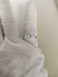 2.5ct Wedding Band Oval Cut Aquamarine Stylish Three Stone 14k White Gold Finish