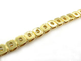 20Ct Radiant Yellow Sapphire Gatsby Halo Tennis Bracelet 14K Yellow Gold Finish