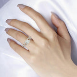 3Ct Round Cut Diamond Exquisite Solitaire Engagement Ring 14K White Gold Finish