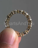 1ct Pear Cut Simulated Diamond Full Eternity Wedding Band 14k Yellow Gold Plated