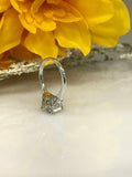 1.6ct Asscher Cut VVS1 Diamond Three Stone Engagement Ring 14k White Gold Finish