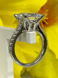 1.5ct Princess Cut Diamond Accent Solitaire Engagement Ring 14k White Gold Over