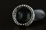 4Ct Round Cut Diamond Milgrain Vintage Wide Wedding Band 14K White Gold Finish