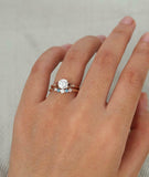 Leaf Solitaire Engagement Ring 1ct Round Cut VVS1D Diamond 18k Rose Gold Finish