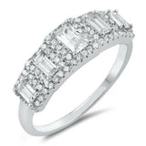 4Ct Radiant Cut VVS1 Diamond Halo Cluster Engagement Ring 14K White Gold Finish