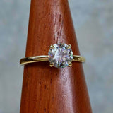 1.8ct Round Cut Diamond Engagement Ring Classic Solitaire 14k Yellow Gold Finish