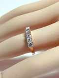 4Ct Asscher Cut Diamond Seven Stone Women Wedding Band Ring 14K Rose Gold Finish