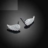 2.5ct Round Cut Diamond Lovely Angel Wings Stud Earrings 14k White Gold Finish