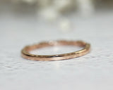 1Ct Round Cut Diamond Unique Stackable Wedding Band Ring 14K Rose Gold Finish