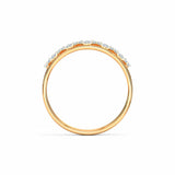 2ct Wedding Ring Band Round Cut Diamond Stylish See Through 14k Rose Gold Finish