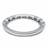 1.3ct Baguette Diamond Stylish Half Eternity Wedding Band 14k White Gold Finish