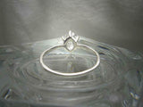 6 Prong Solitaire Engagement Ring 1.5ct Oval Cut Diamond 14k White Gold Finish