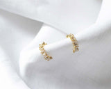 1ct Drop Earrings Baguette Cut Diamond Geometric Bar 14k Yellow Gold Finish