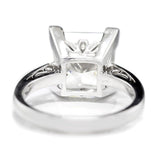 2ct Princess Cut Diamond Proposal Solitaire Engagement Ring 14k White Gold Over