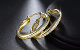 1.8ct Round Cut Diamond Party Wear for Women Hoop Earrings 14k YellowGold Finish