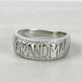 0.5ct Round Cut Diamond Grandmother Gifting Ring 14k White Gold Finish