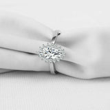 2.2ct Marquise Cut Diamond Floral Halo Engagement Ring 14k White Gold Finish