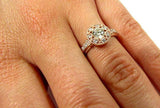 2.2ct Round Cut Diamond Vintage Inspired Halo Milgrain Ring 14k Rose Gold Finish