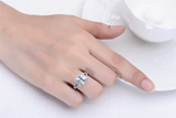 2ct Princess Cut Diamond Engagement Ring 14k White Gold Over Classic Split Shank