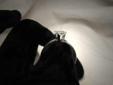 Dainty Solitaire Engagement Ring 0.75ct Heart Cut Diamond 14k White Gold Finish