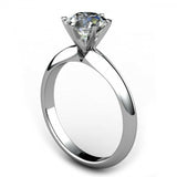 1ct Round Cut Diamond 6 Prong Classic Engagement Ring 14k White Gold Finish