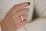 1.2ct Baguette Diamond Engagement Ring 14k Yellow Gold Finish Tapered Lineup Bar