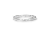 1ct Wedding Band Round Cut Diamond Minimalist Anniversary 14k White Gold Finish