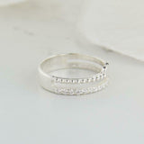 1.2ct Round Cut Diamond Engagement Ring Heart Split Band 14k White Gold Finish