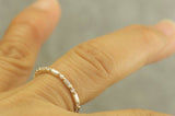 2Ct Baguette Round Diamond Petite Minimalist Wedding Band 14K Yellow Gold Finish