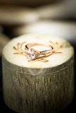 1ct Oval Cut Peach Morganite Engagement Ring 14k Rose Gold Finish Infinity Women