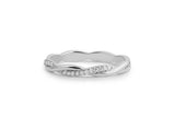 Infinity Full Eternity Wedding Band 1ct Round Cut Diamond 14k Yellow Gold Finish