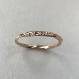 Twisted Infinity Wedding Ring Band 0.6ct Round Cut Diamond 14k YellowGold Finish